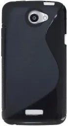 Чехол TPU  Duotone для HTC One X  (Черный (софт/глянец)