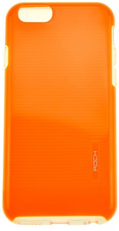 Пластиковая накладка Rock Jello Series для Apple iPhone 6/6S (4.7") (Оранжевый / Orange) - ITMag