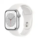 Apple Watch Series 8 GPS 45mm Silver Aluminum Case with White S. Band (MP6N3, MP6Q3)