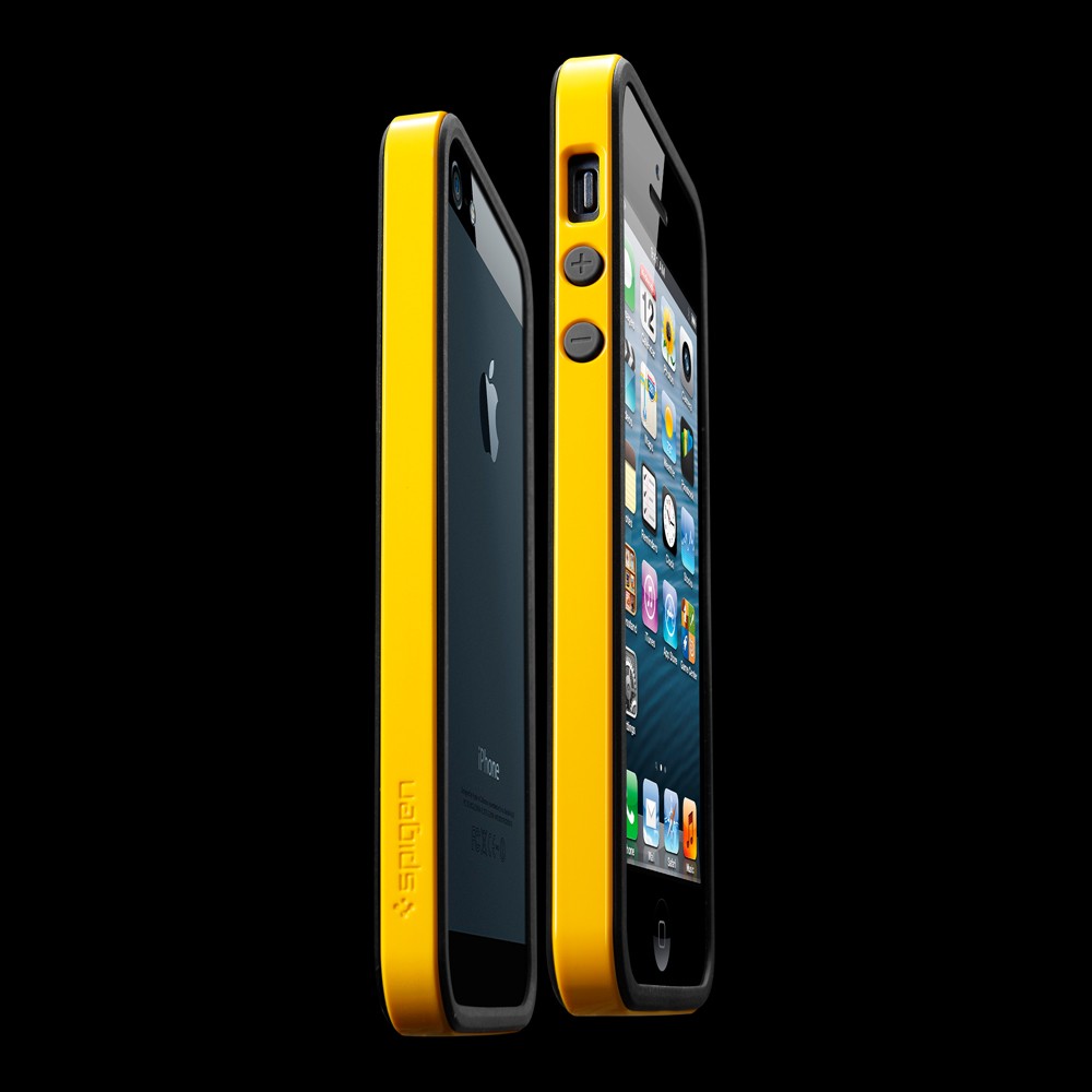 Бампер SGP Neo Hybrid EX Slim Vivid Series для Apple iPhone 5/5S (+ пленка) (Желтый / Reventon Yellow) - ITMag