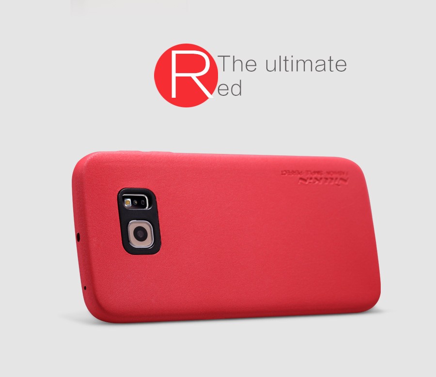 Кожаная накладка Nillkin Victoria Series для Samsung G925F Galaxy S6 Edge (Красный) - ITMag