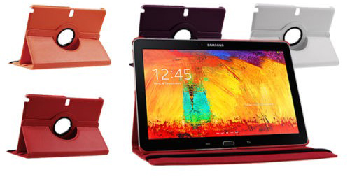Кожаный чехол-книжка TTX (360 градусов) для Samsung Galaxy Note 10.1(2014) P6000/P6010 (Красный) - ITMag