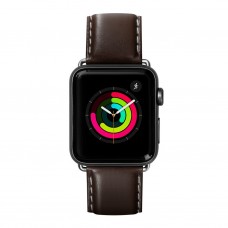 Кожаный ремешок для Apple Watch 38/40 mm LAUT OXFORD Espresso (LAUT_AWS_OX_ES) - ITMag