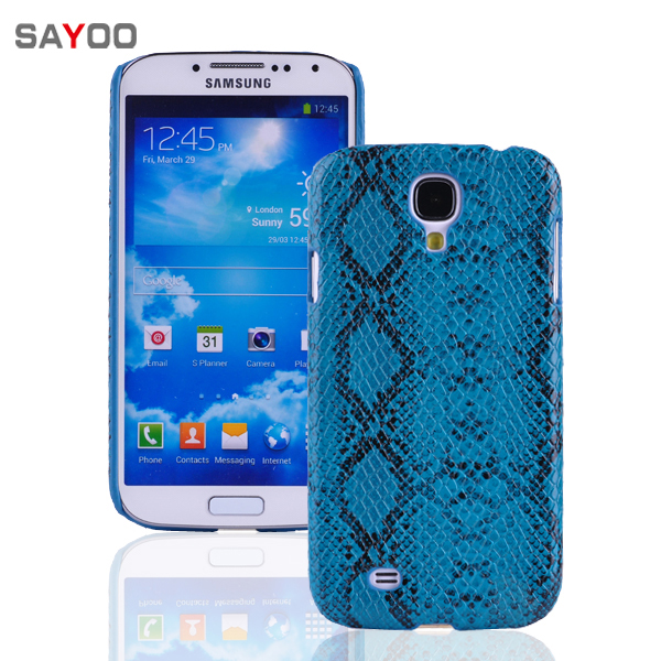 Кожаная накладка SAYOO Snake series для Samsung i9500 Galaxy S4 (Бирюзовый) - ITMag