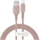Кабель Baseus USB Cable to Lightning Colourful 2.4A 1.2m Pink (CALDC-04)