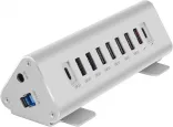 Адаптер Macally USB-C 9-port Hub (Charger) Silver (UCTRIHUB9-EU)