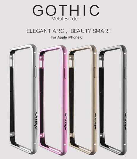 Металлический бампер Nillkin Gothic Series для Apple iPhone 6/6S (4.7") (Розовый) - ITMag