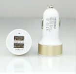 Автомобильное зарядное утройство EGGO 2 USB 2.1A White/Gold
