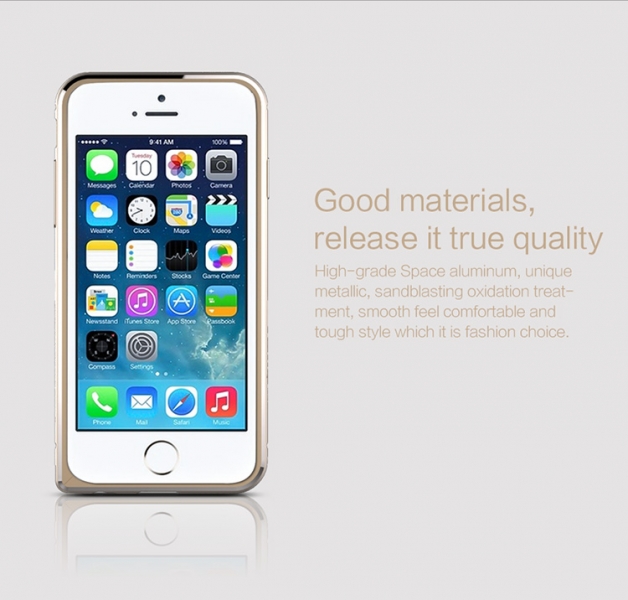 Металлический бампер Nillkin Gothic Series для Apple iPhone 6/6S (4.7") (Золотой) - ITMag