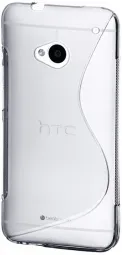 TPU Duotone для HTC One / M7 (Бесцветный (матово/прозрачный))