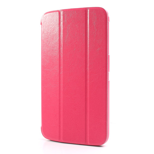 Чехол Crazy Horse Slim Leather Case Cover Stand for Samsung Galaxy Tab 3 8.0 T3100/T3110 Rose - ITMag
