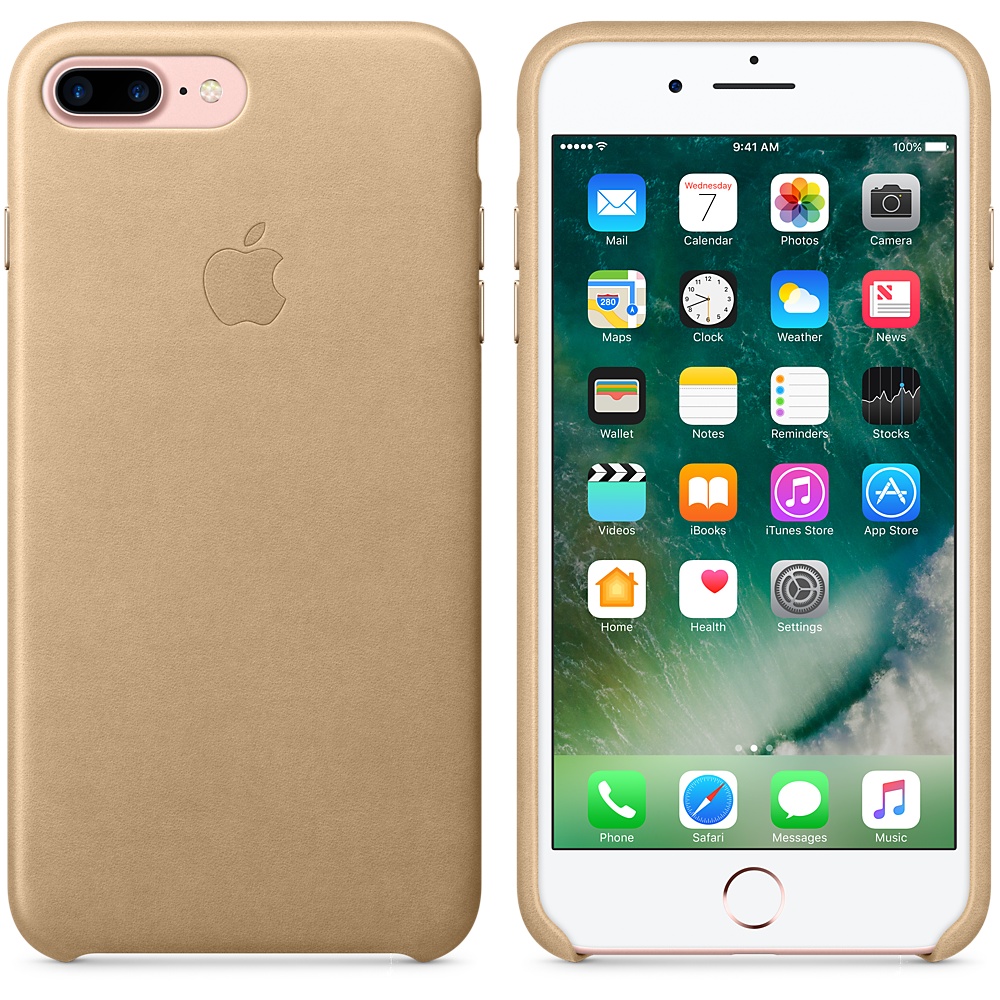 Apple iPhone 7 Plus Leather Case - Tan MMYL2 - ITMag