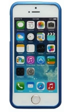 TPU чехол Mercury iJelly Metal series для Apple iPhone 5/5S/SE (Синий) - ITMag
