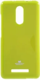 TPU чехол Mercury Jelly Color series для Xiaomi Redmi Note 3 / Redmi Note 3 Pro (Лайм)