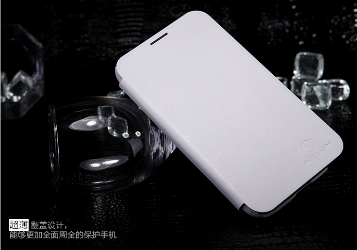 Кожаный чехол (книжка) Nillkin для Samsung N7100 Galaxy Note 2 (+пленка) (Белый) - ITMag
