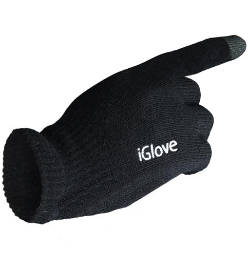 Перчатки для емкостных экранов Glove черные - ITMag