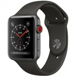 Apple Watch Series 3 GPS + Cellular 42mm Space Gray Aluminum w. Gray Sport B. (MR2X2)