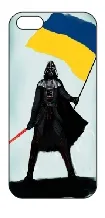 Ультратонкий чехол EGGO с окошком для iPhone 5/5S Black Darth Vader