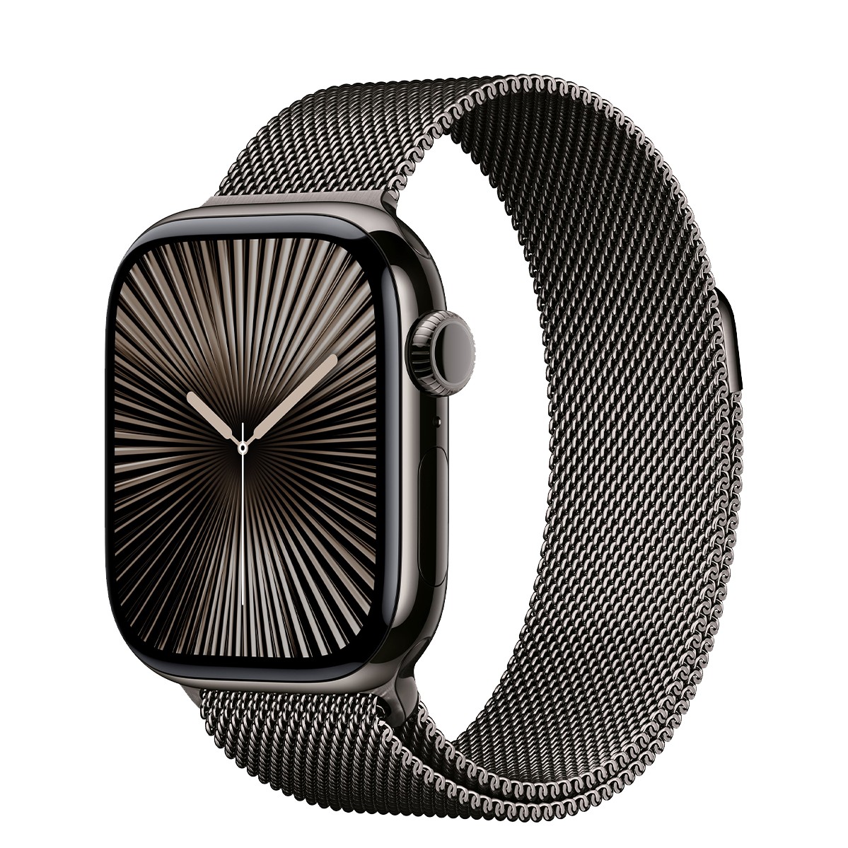 

Apple Watch Series 10 GPS + Cellular 42mm Slate Titanium Case w. Slate Milanese Loop (MX053)