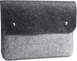 Чехол-конверт для Macbook Air 13,3 и Pro 13,3 черно-серый (GM05)