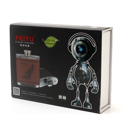 Батарея-фляга EGGO Black Skull 10800 mAh (iPhone, iPad, Android) - ITMag