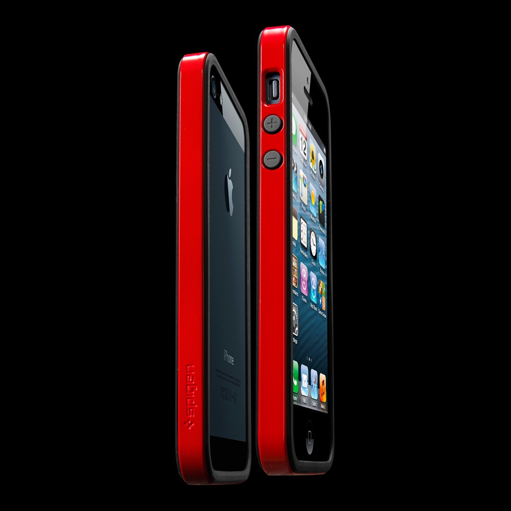 Бампер SGP Neo Hybrid EX Slim Vivid Series для Apple iPhone 5/5S (+ пленка) (Красный / Dante Red) - ITMag