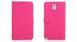 Кожаный чехол Nuoku Grace (книжка) для Samsung N9000 Galaxy Note 3 (+ пленка) (Розовый)