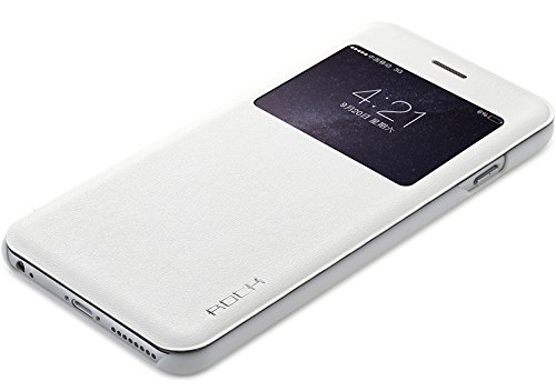 Кожаный чехол (книжка) Rock Uni Series для Apple iPhone 6 Plus/6S Plus (5.5") (Белый / White) - ITMag