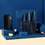 Набір Кухонних Ножів Xiaomi HuoHou Cool Non-Stick Knife Set 5 Pcs Black (3049157/HU0076)