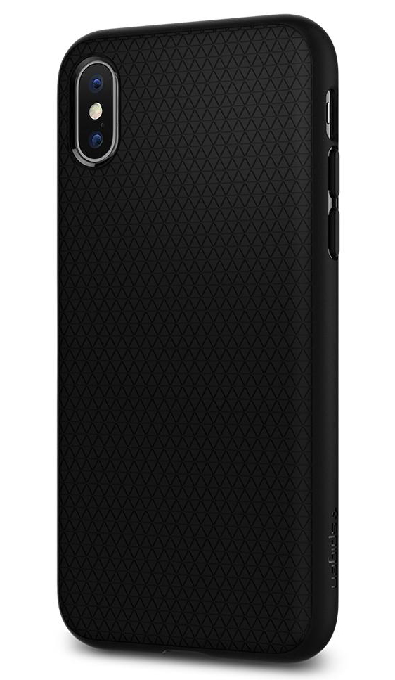 Spigen Case Liquid Air Matte for iPhone X Black (057CS22123) - ITMag