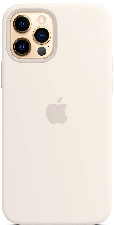 Apple iPhone 12/12 Pro Silicone Case with MagSafe - White (MHL53) Copy - ITMag