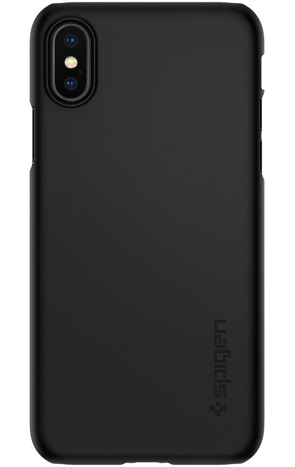 Spigen Case Thin Fit for iPhone X matt black (057CS22108) - ITMag