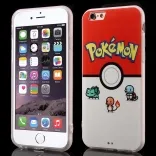 TPU чехол EGGO Pokemon Go для iPhone 6/6S (Pokeball and Pocket Monsters)