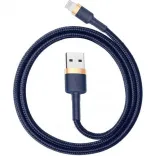 Кабель Baseus cafule Cable USB For iP 2.4A 1m Gold+Blue (CALKLF-BV3)