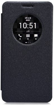 Кожаный чехол (книжка) Nillkin Sparkle Series для Asus Zenfone 6 (Черный) - ITMag