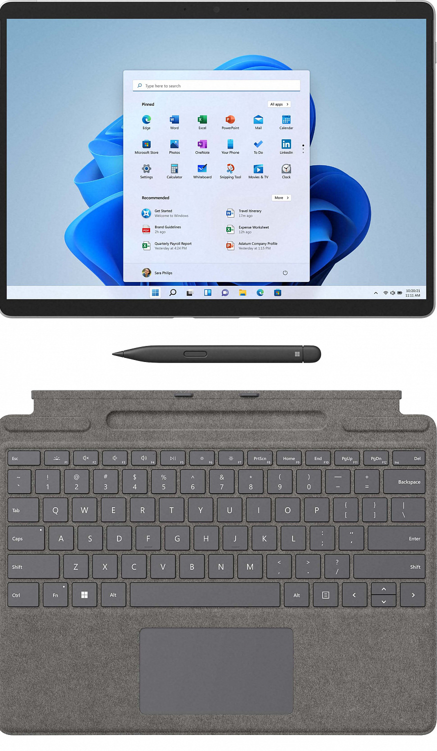 Купить Ноутбук Microsoft Surface Pro 8 i5 8/128GB LTE Platinum (EHL-00003) - ITMag