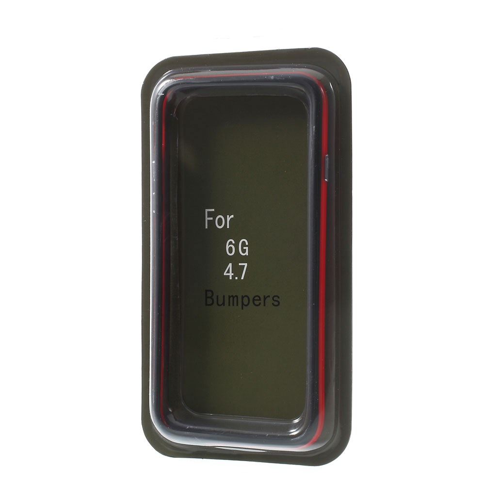 TPU бампер EGGO для iPhone 6/6S - Black / Red - ITMag
