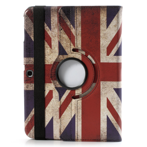 Чехол EGGO для Samsung Galaxy Tab 3 10.1 P5200/5210 (кожа, поворотный, флаг UK) - ITMag