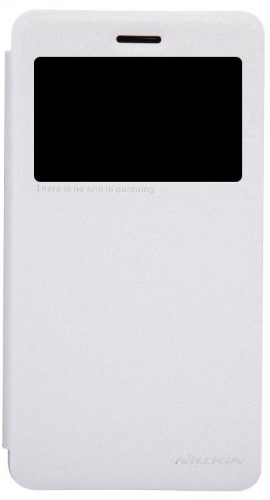 Кожаный чехол (книжка) Nillkin Sparkle Series для Lenovo S860 (Белый) - ITMag