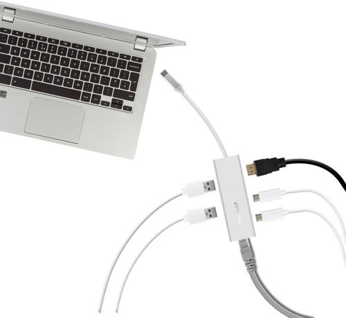 Macally USB-C to 2xUSB-A/USB-C/4K HDMI/Ethernet (UCDOCK) - ITMag