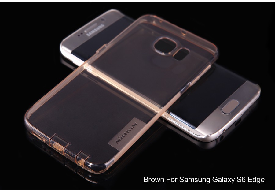 TPU чехол Nillkin Nature Series для Samsung G925F Galaxy S6 Edge (Золотой (прозрачный)) - ITMag