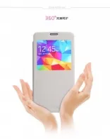 Кожаный чехол (книжка) Nillkin Sparkle Series для Samsung G900 Galaxy S5 (Белый)