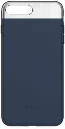 Алюминевый чехол Dotfes Aluminium Alloy Nappa Leather для iPhone 8/7 G03 Синий (DF-G03-BC-I8/I7-BLUE)