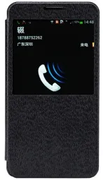 Кожаный чехол (книжка) ROCK Excel Series для Samsung N9000 Galaxy Note 3 (Черный / Black)