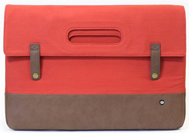 PKG Primary Collection Grab Bag Sleeve Brown/Mango Denim for MacBook Air/Pro 13" (PKG GB113-BRMD) - ITMag