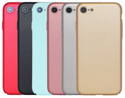 Пластиковая накладка soft-touch с защитой торцов Joyroom для Apple iPhone 7 (4.7") (Розовый) - ITMag
