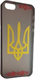Накладка EGGO для iPhone 5/5S Черная с Гербом Украины