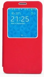Кожаный чехол (книжка) Nillkin для Samsung N9000/N9002 Galaxy Note 3 (+ пленка) (Красный)