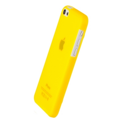 Накладка пластиковая Xinbo 0.8mm для Apple iPhone 5/5S желтая - ITMag