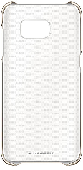 Samsung Clear Cover Galaxy S7 Edge Gold (EF-QG935CFEGRU) - ITMag